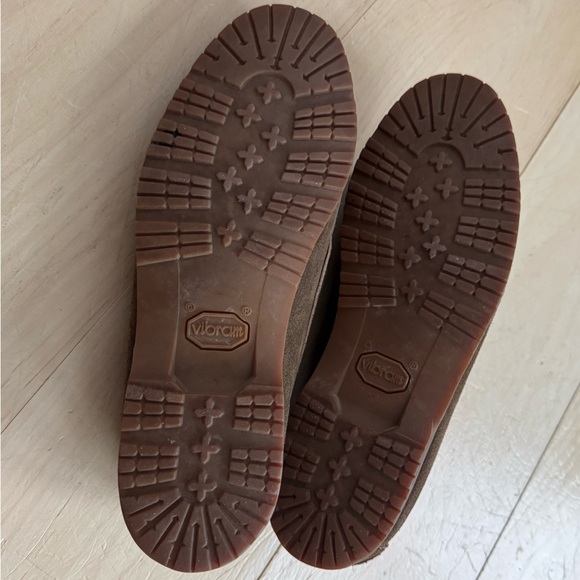 Paul Stuart Suede Loafer with Trim and Tassel